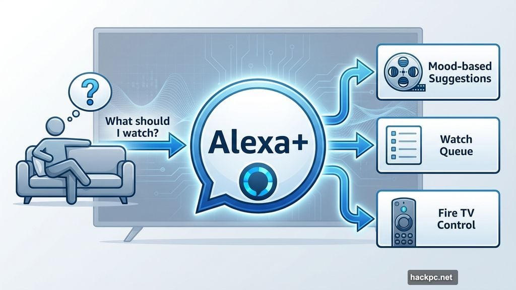 Alexa+ voice assistant delivers mood-based suggestions and watch queue management