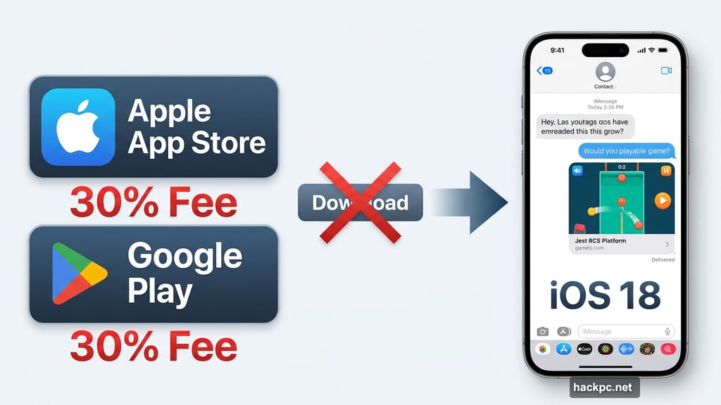 Rich Communication Services replaces traditional app stores for mobile gaming