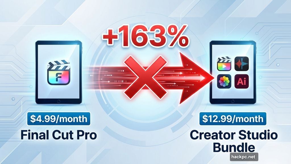 iPad subscription price jumped 163% from standalone to bundle