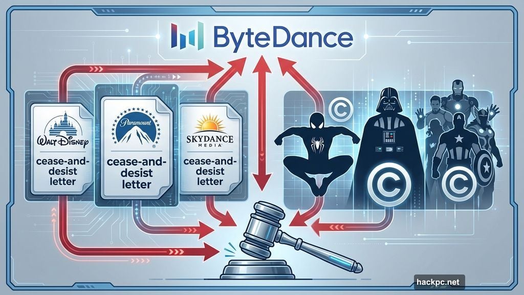 Disney and studios send cease-and-desist letters for copyright infringement