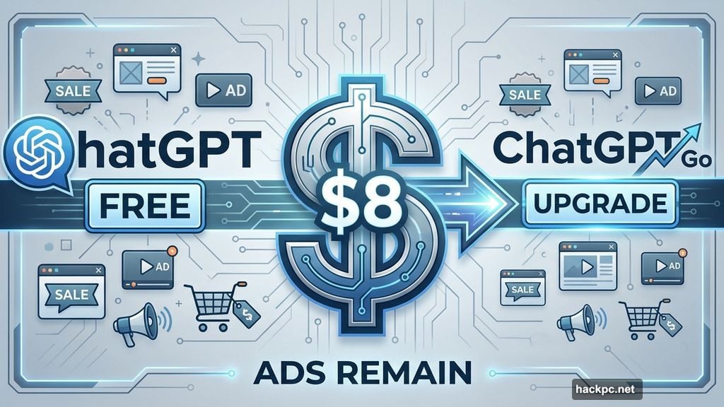 ChatGPT now serves ads to free users unless you pay