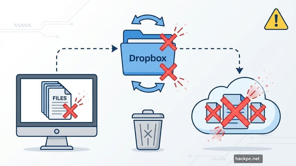 Sync services delete files everywhere when you delete locally