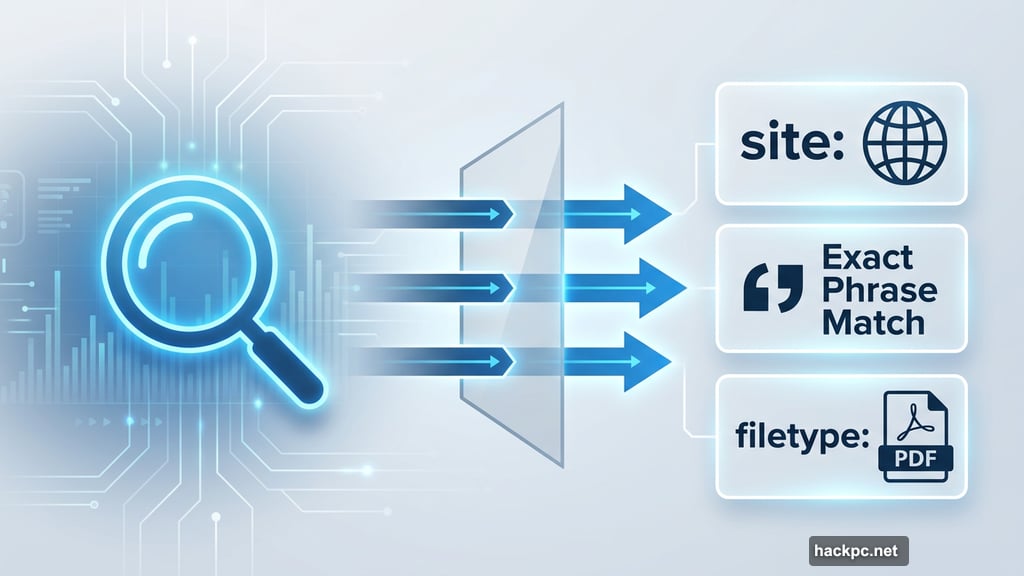 advanced URL site search options to filter specific PDFs or domains