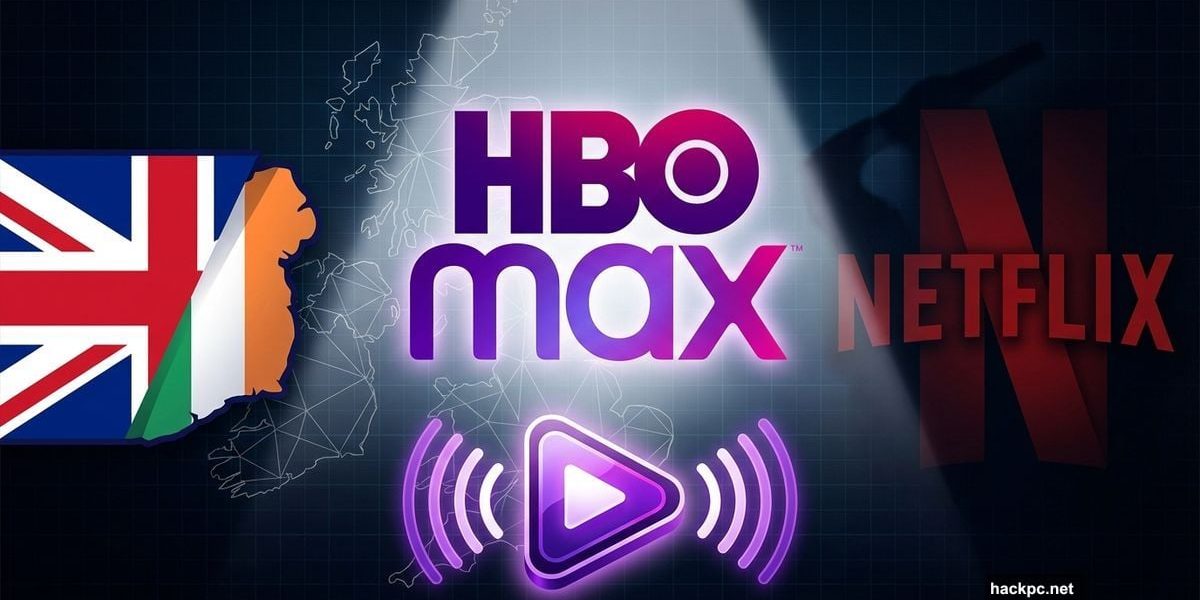 HBO Max logo launching in UK and Ireland with Netflix shadow looming