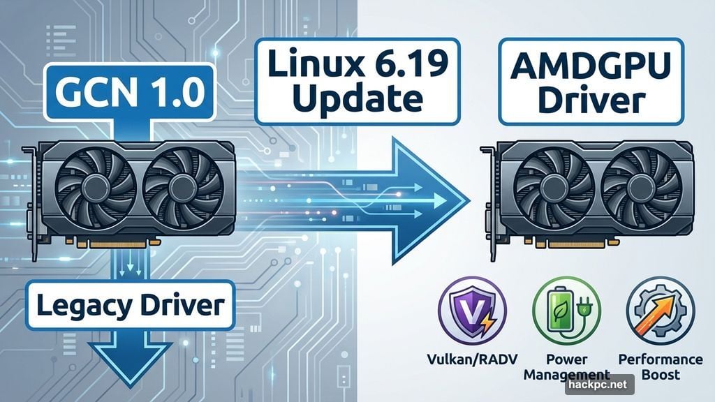 AMD Radeon HD 7000 cards gain modern AMDGPU driver support