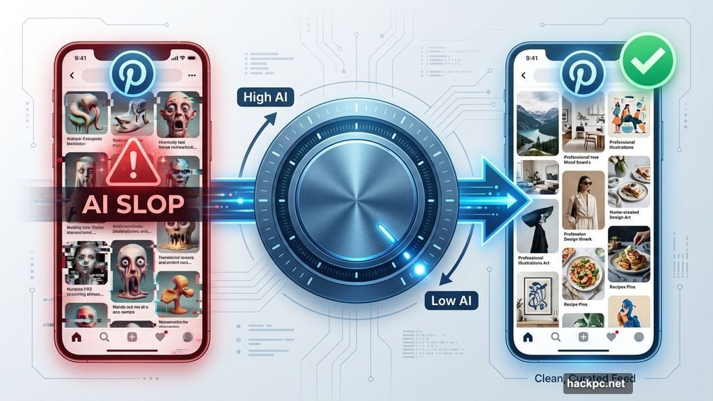 Pinterest volume knob reduces AI-generated slop in user feed