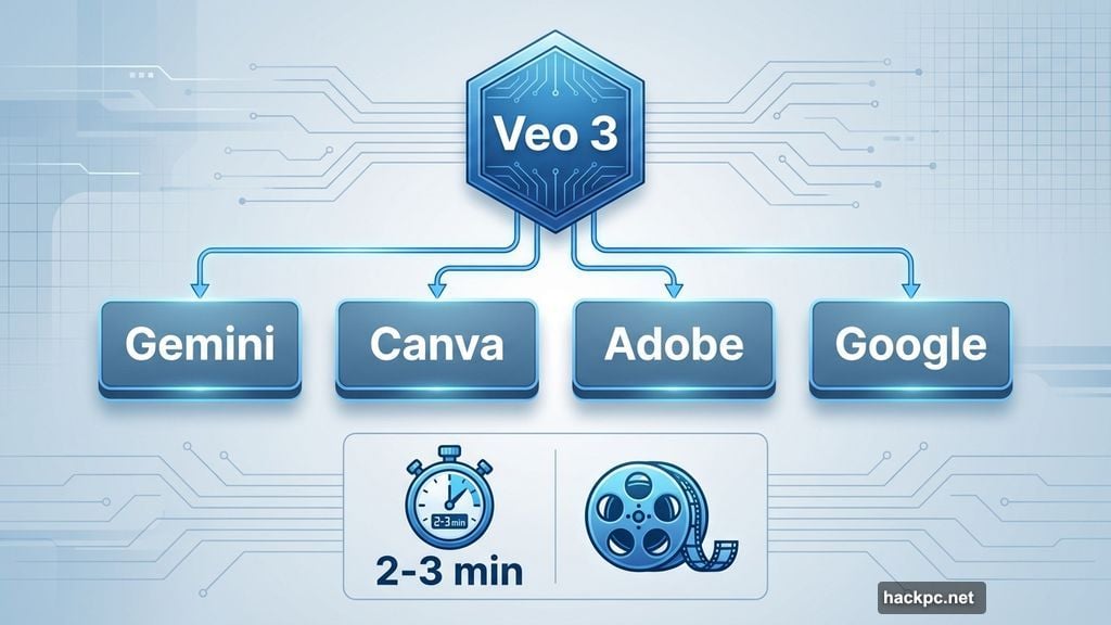 Veo 3 pioneered synchronized AI audio before Sora launched
