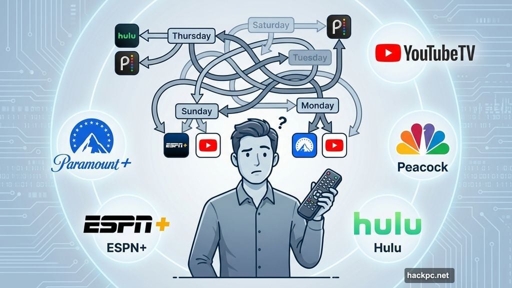 Watching sports requires juggling half a dozen streaming subscriptions