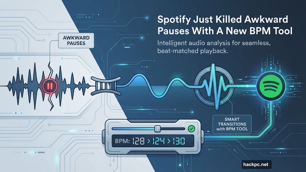 Modern minimalist illustration 1 for: Spotify Just Killed Awkward Pauses With A New BPM Tool