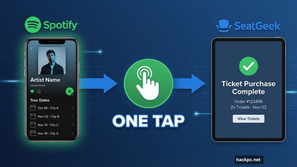 Spotify and SeatGeek integration lets fans buy tickets without leaving app