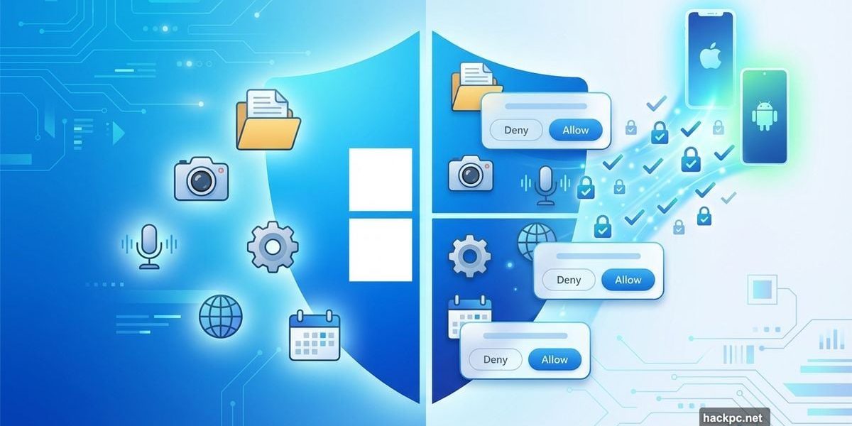 Windows 11 adopting smartphone-style app permissions and security controls