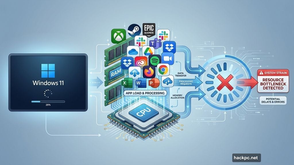 Startup apps hogging memory and CPU cycles during Windows boot