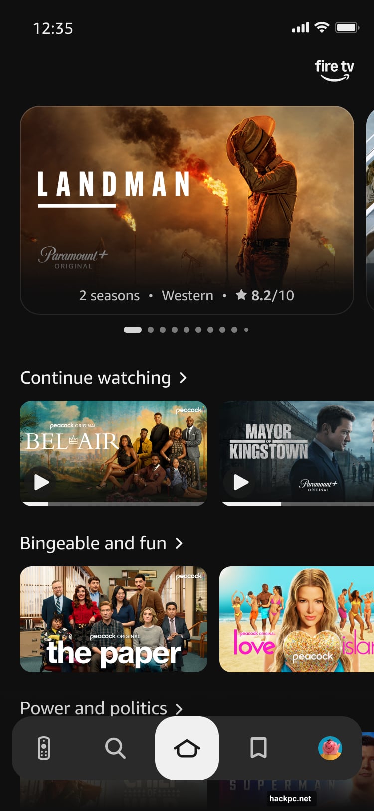Fire TV surfaces recommendations across all subscribed services in unified rows