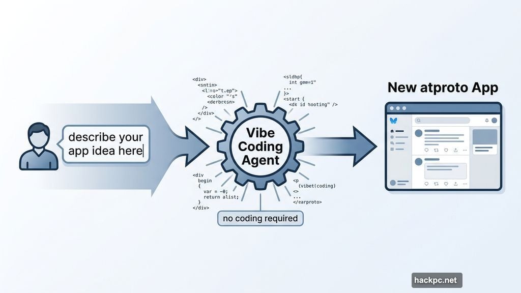 Vibe coding lets anyone build atproto apps without writing code