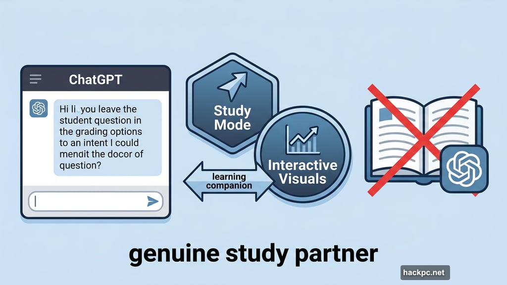 ChatGPT Study Mode and interactive visuals replace traditional textbook learning