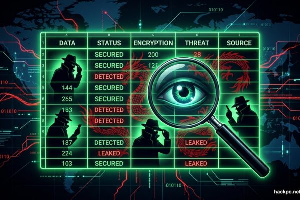 Google Sheets spreadsheet concealing a hidden Chinese cyber espionage operation