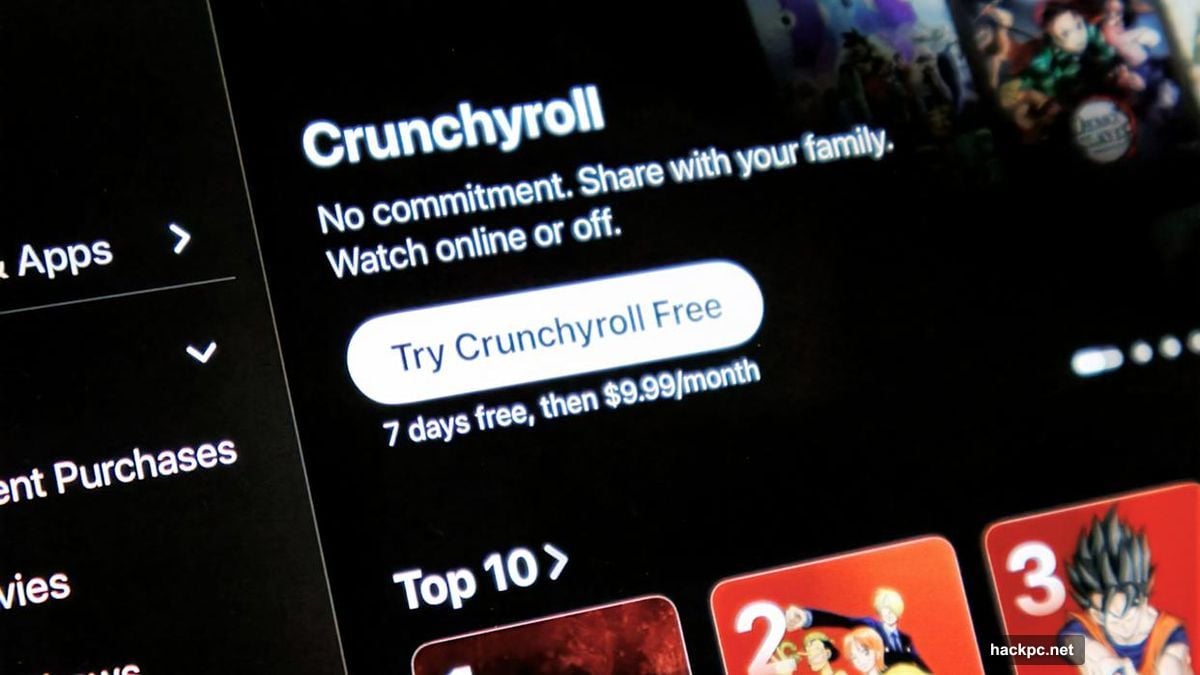 Crunchyroll now available as dedicated channel inside the Apple TV app