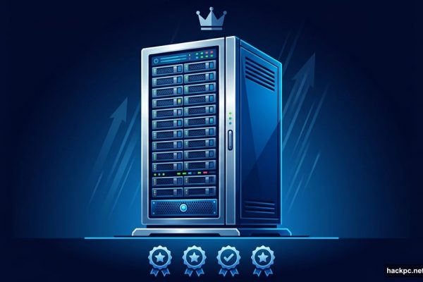A powerful dedicated server tower representing top dedicated hosting services reviewed
