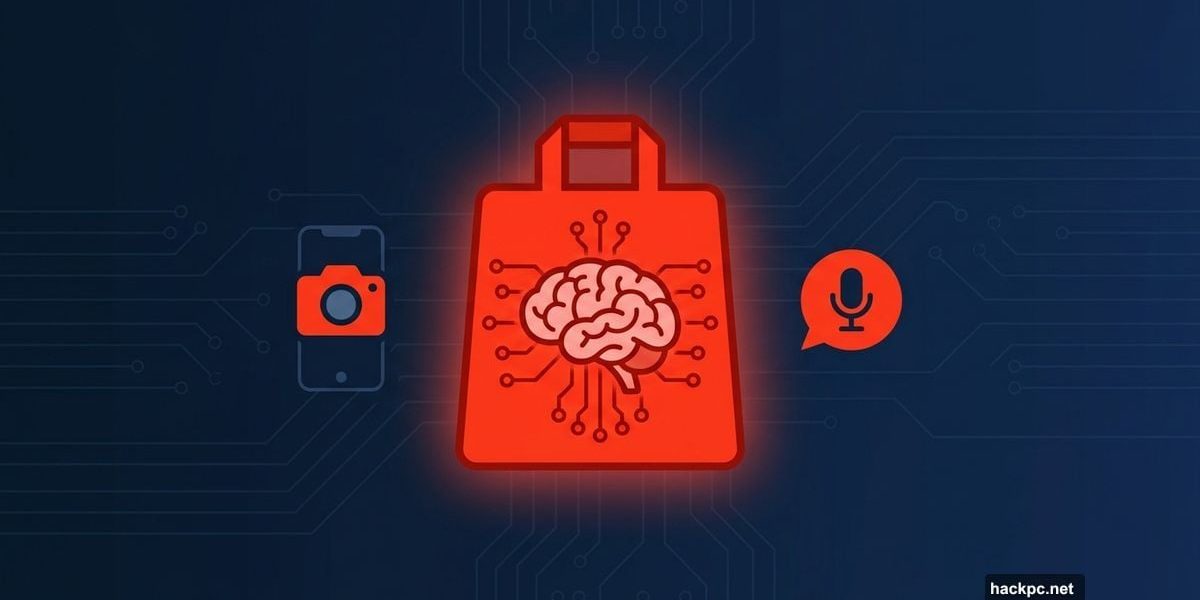 DoorDash delivery bag glowing with AI neural network pattern inside