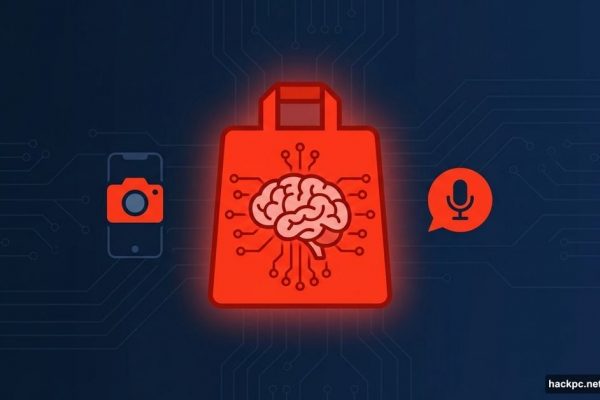 DoorDash delivery bag glowing with AI neural network pattern inside