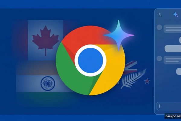 Google Chrome browser with Gemini AI sidebar launching in three new countries