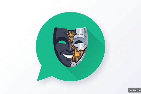 Grammarly speech bubble revealing cracked expert mask hiding AI circuits