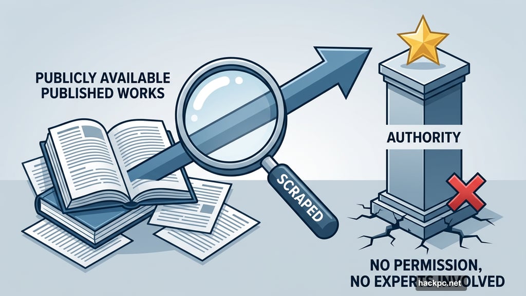 Expert Review borrows credibility from published works without permission