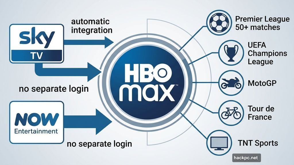 Sky and NOW subscribers get HBO Max with TNT Sports bundle included