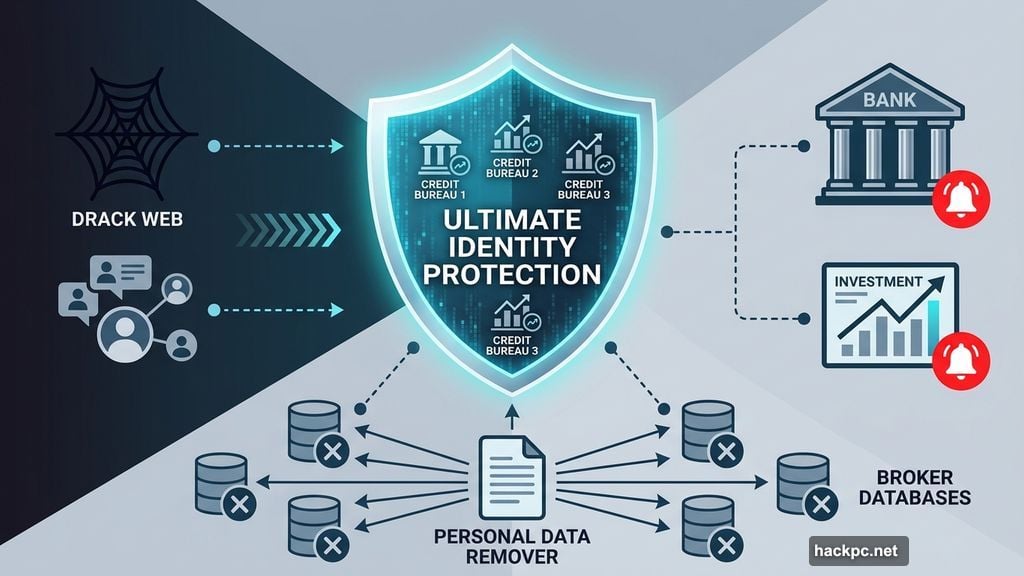 Ultimate plan identity theft protection with three-bureau credit monitoring