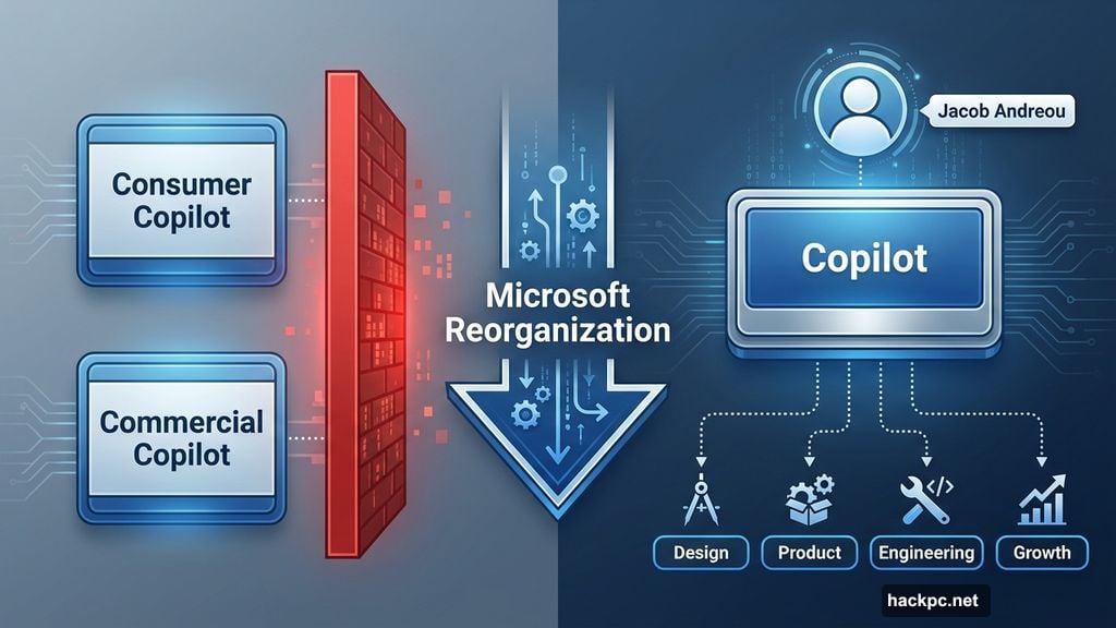 Jacob Andreou unifies consumer and commercial Copilot under single leadership