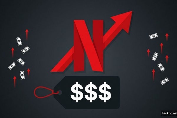 Netflix logo with rising price arrow symbolizing 2026 subscription increase