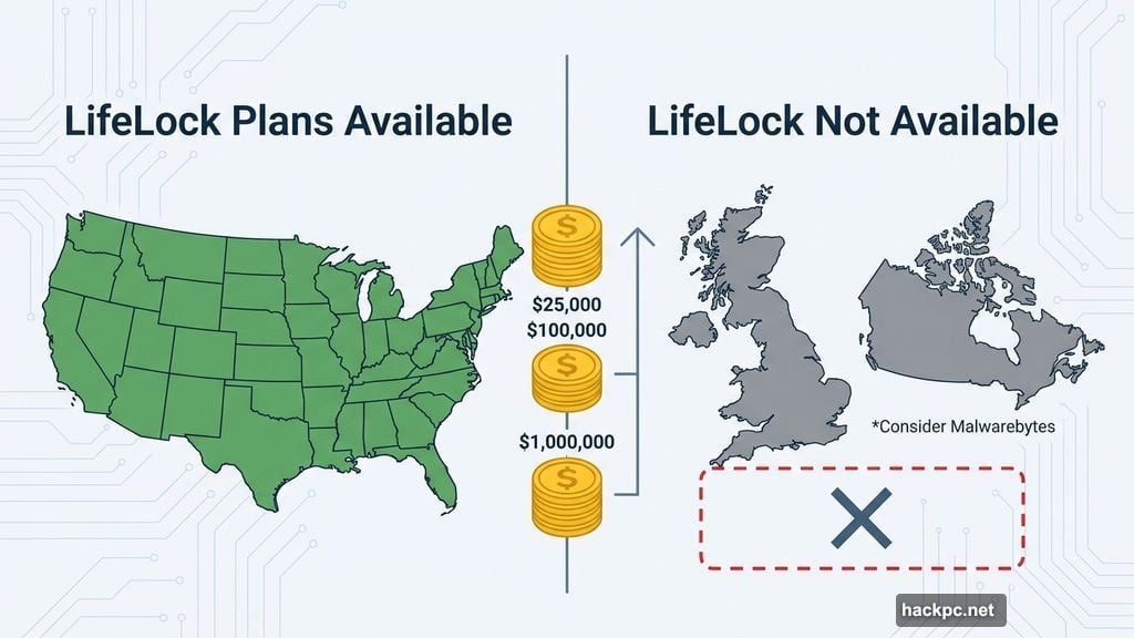 LifeLock identity theft protection available only in the US not internationally