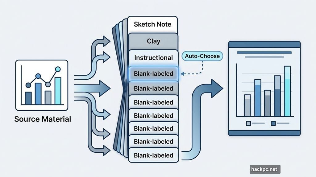Ten infographic styles including sketch note, clay, and instructional formats