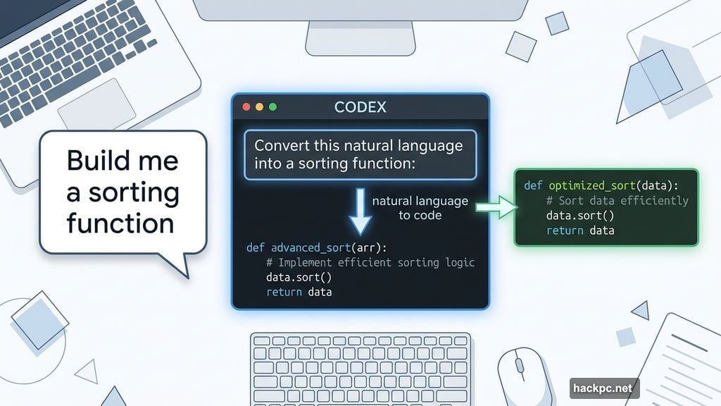 Codex generates code from natural language prompts, driving OpenAI shift