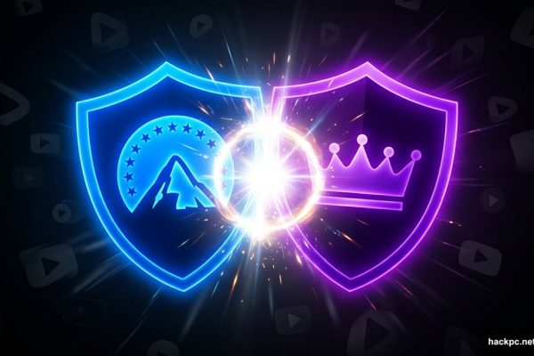 Paramount Plus and HBO Max logos merging into one streaming platform