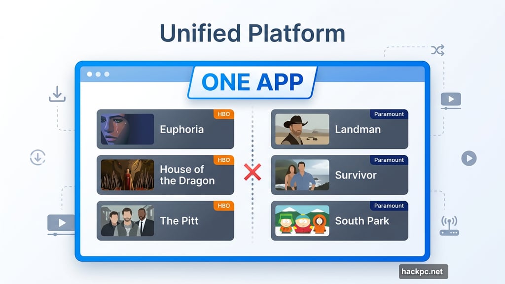 HBO Max and Paramount Plus shows combined under one single app