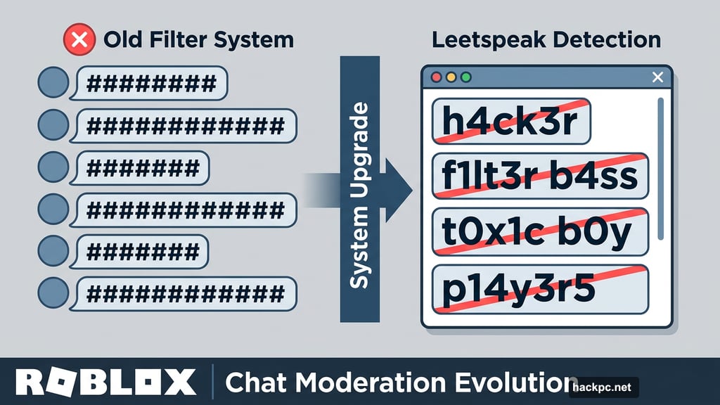 Roblox upgrades text filtering to catch leetspeak bypass attempts