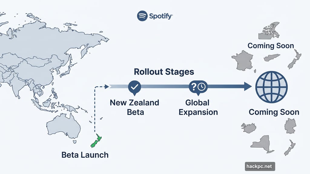 Spotify beta rolls out in New Zealand before planned global expansion