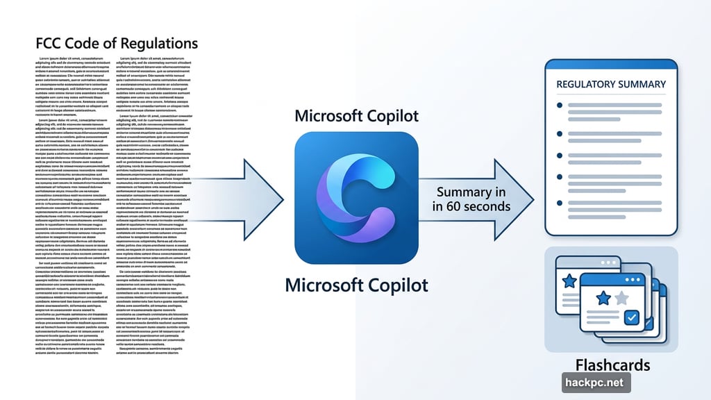 Microsoft Copilot turns dense FCC regulations into interactive flashcards