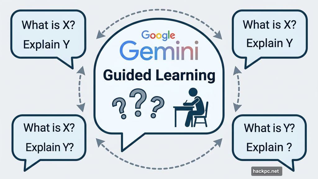 Gemini Guided Learning feature mimics interactive classroom question-and-answer dynamic