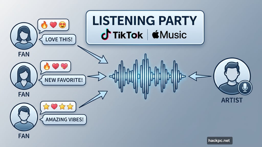 Listening Party lets fans and artists react to songs in real time