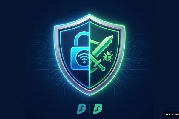 Split shield combining VPN privacy and antivirus protection into one bundle