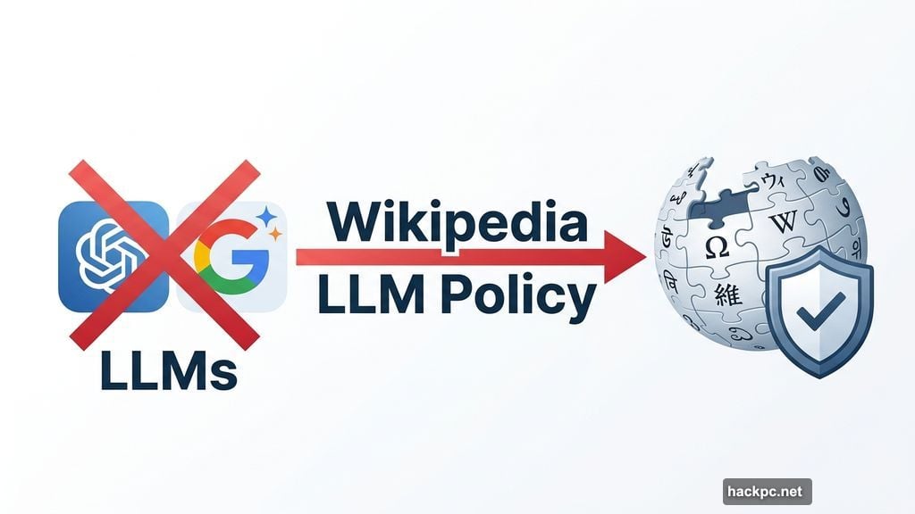 Wikipedia explicitly prohibits ChatGPT and Google Gemini from generating articles