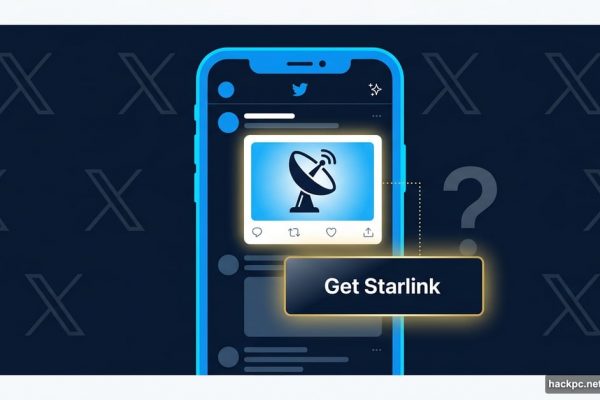 Smartphone showing blurred line between social post and X advertisement