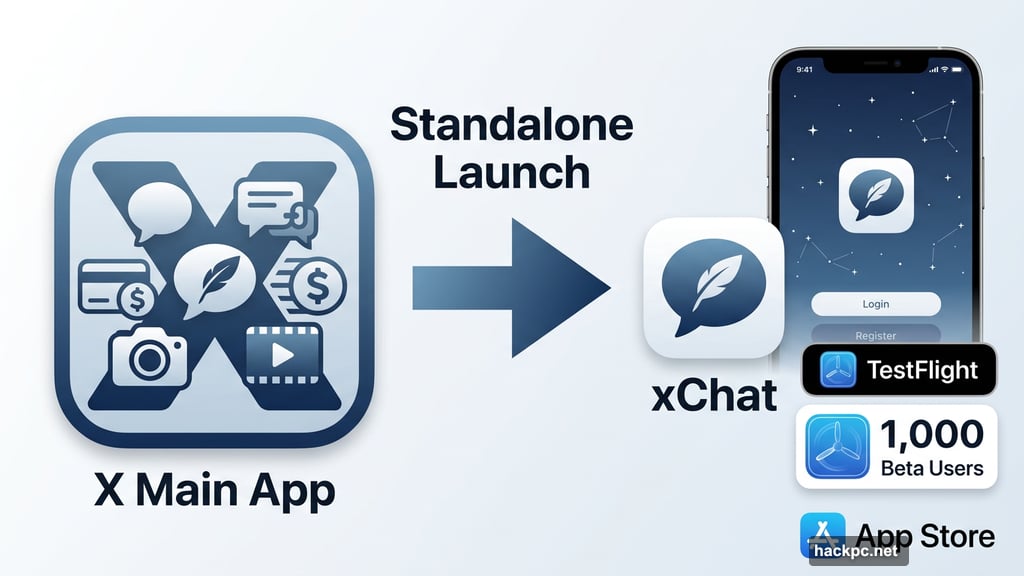 X Chat launches as standalone iOS app via Apple TestFlight beta