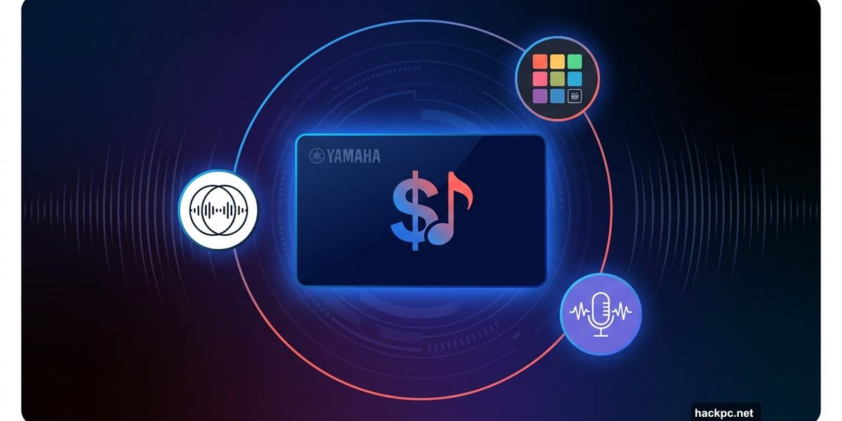 Yamaha Creator Pass subscription bundle combining music and podcast tools