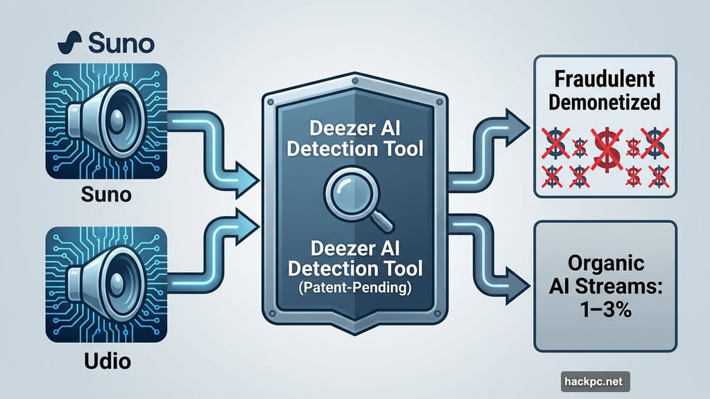Deezer AI detection tool flags Suno and Udio tracks as fraudulent