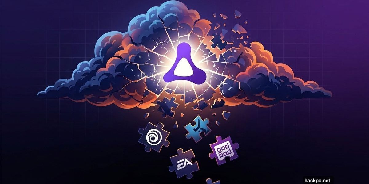 Amazon Luna cloud gaming logo breaking apart losing third-party game subscriptions