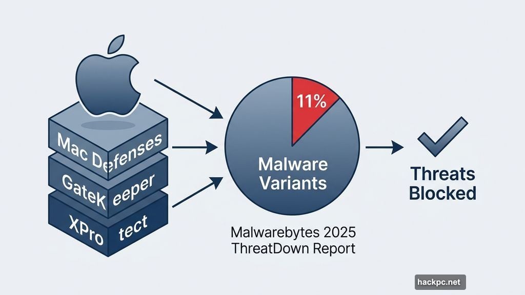Apple XProtect and GateKeeper block Mac malware variants effectively