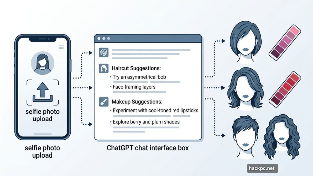 Upload a selfie and ask ChatGPT for personalized beauty advice